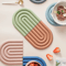 Rainbow Silicone Heat Resistant Mat For Kitchen Use As Trivet Coaster Or Pot Holder 0