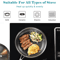 Honeycomb Stainless Steel Nonstick Frying Pan With Lid For Induction And Gas Cooktops 1