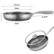 Honeycomb Stainless Steel Nonstick Frying Pan With Lid For Induction And Gas Cooktops 3