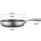 Honeycomb Stainless Steel Nonstick Frying Pan With Lid For Induction And Gas Cooktops 5