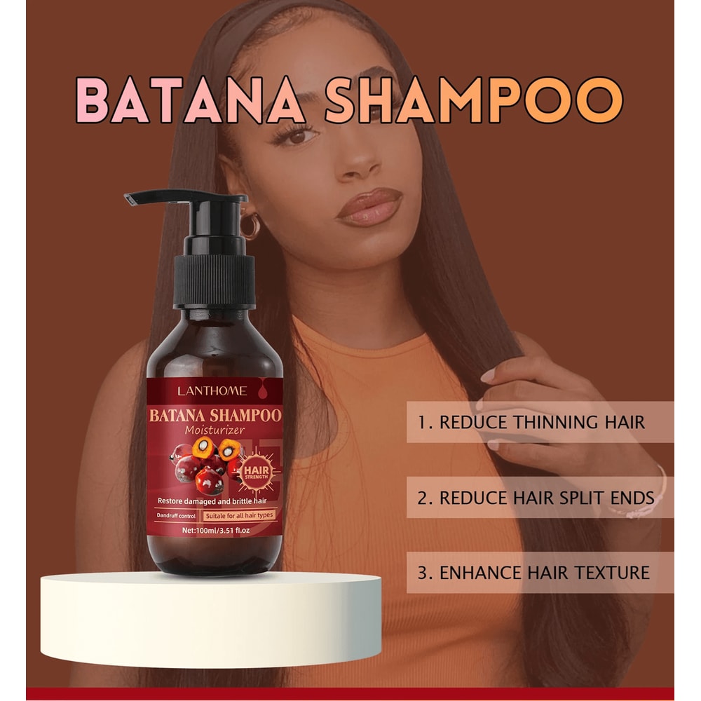 Batana Strengthening Shampoo With Biotin And Mint For Damaged And DandruffProne Hair 1