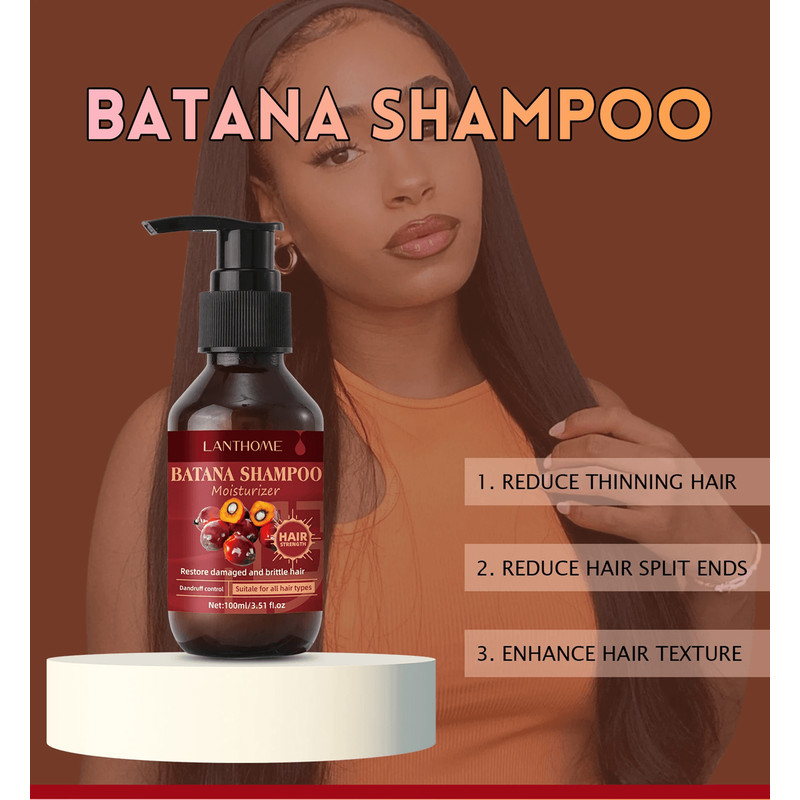 Batana Strengthening Shampoo With Biotin And Mint For Damaged And DandruffProne Hair 1