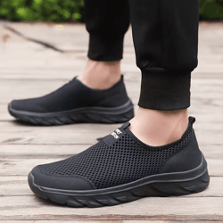 lightweight slip on walking shoes for men breathable casual sneakers