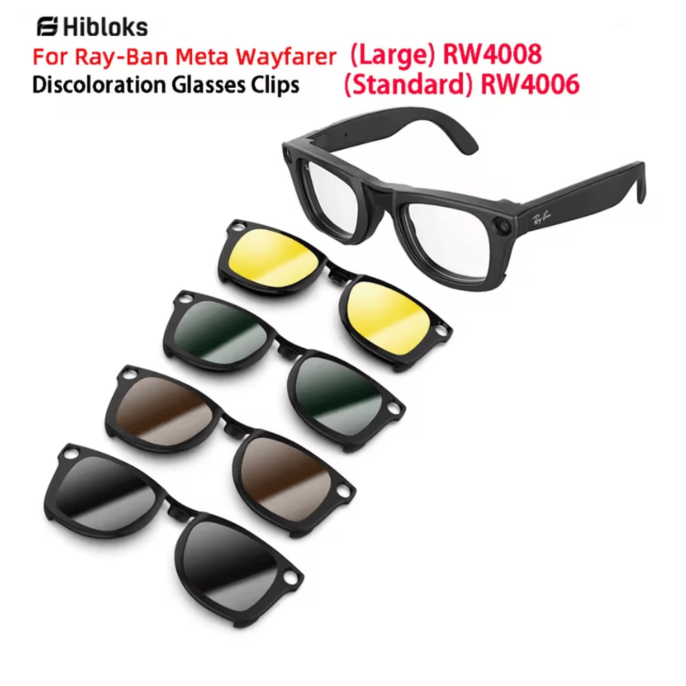 Polarized Clip On Sunglasses For Ray Ban Meta Wayfarer RW4006 RW4008 0