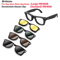 Polarized Clip On Sunglasses For Ray Ban Meta Wayfarer RW4006 RW4008 0