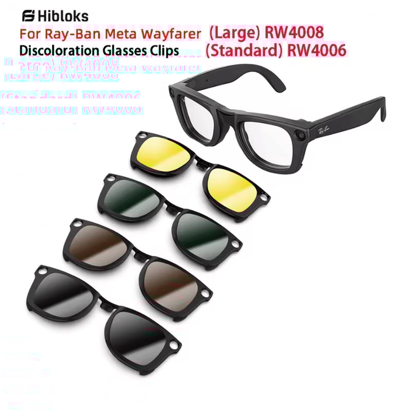 Polarized Clip On Sunglasses For Ray Ban Meta Wayfarer RW4006 RW4008 0