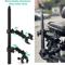 Double Head Camera Clamp Mount For GoPro And Insta360 Motorcycle And Bike Handlebar 0
