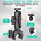 Double Head Camera Clamp Mount For GoPro And Insta360 Motorcycle And Bike Handlebar 2