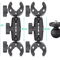 Double Head Camera Clamp Mount For GoPro And Insta360 Motorcycle And Bike Handlebar 9