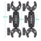 Double Head Camera Clamp Mount For GoPro And Insta360 Motorcycle And Bike Handlebar 7