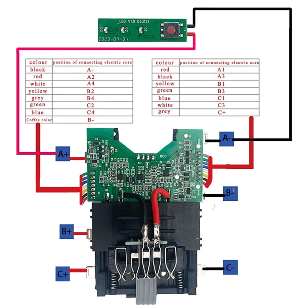 BMS Protection Board For DeWalt FlexVolt 20V 60V Lithium Battery DCB606 DCB609 DCB612 0