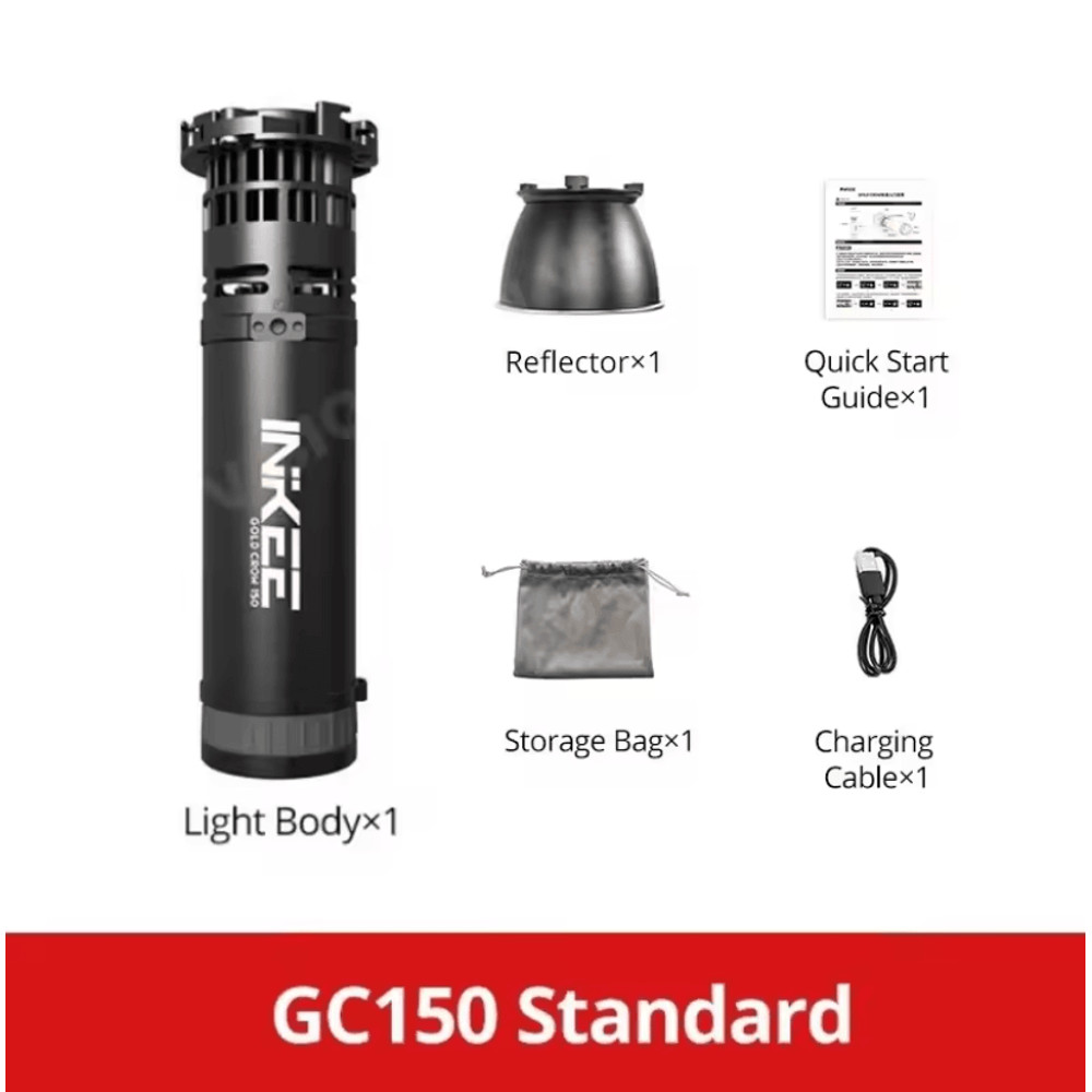 INKEE GC150 Portable LED Video Light With Adjustable Color Temperature And Built In Battery 1