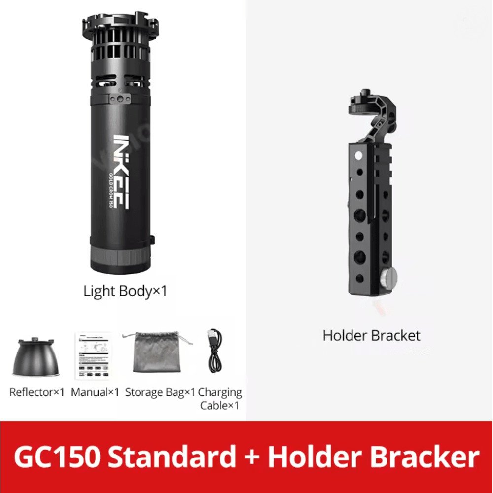 INKEE GC150 Portable LED Video Light With Adjustable Color Temperature And Built In Battery 2