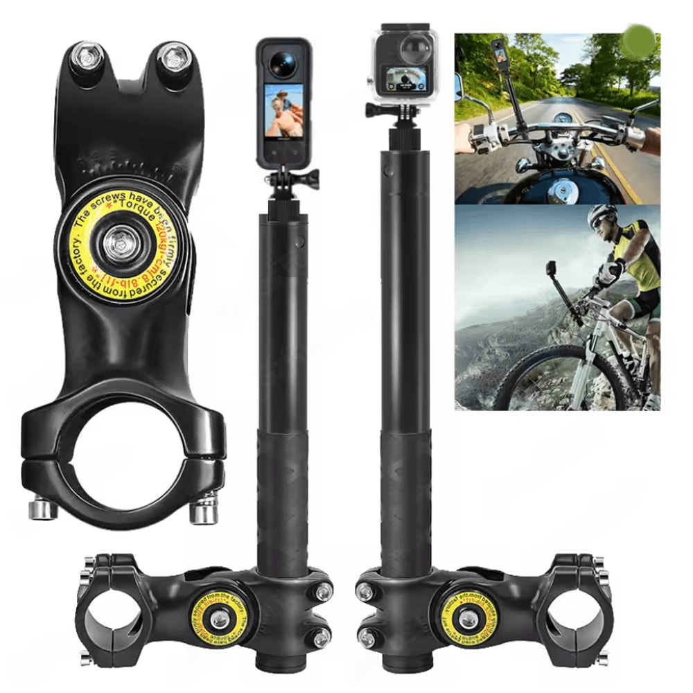 Adjustable Handlebar Selfie Monopod Mount For Insta360 And GoPro 0
