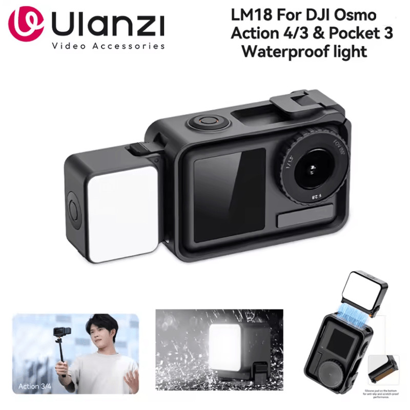 Ulanzi LM18 Waterproof LED Fill Light For Action Cameras 0