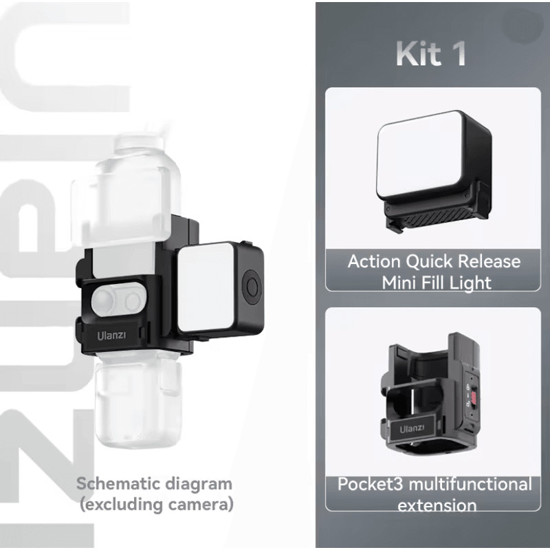 Ulanzi LM18 Waterproof LED Fill Light For Action Cameras 3