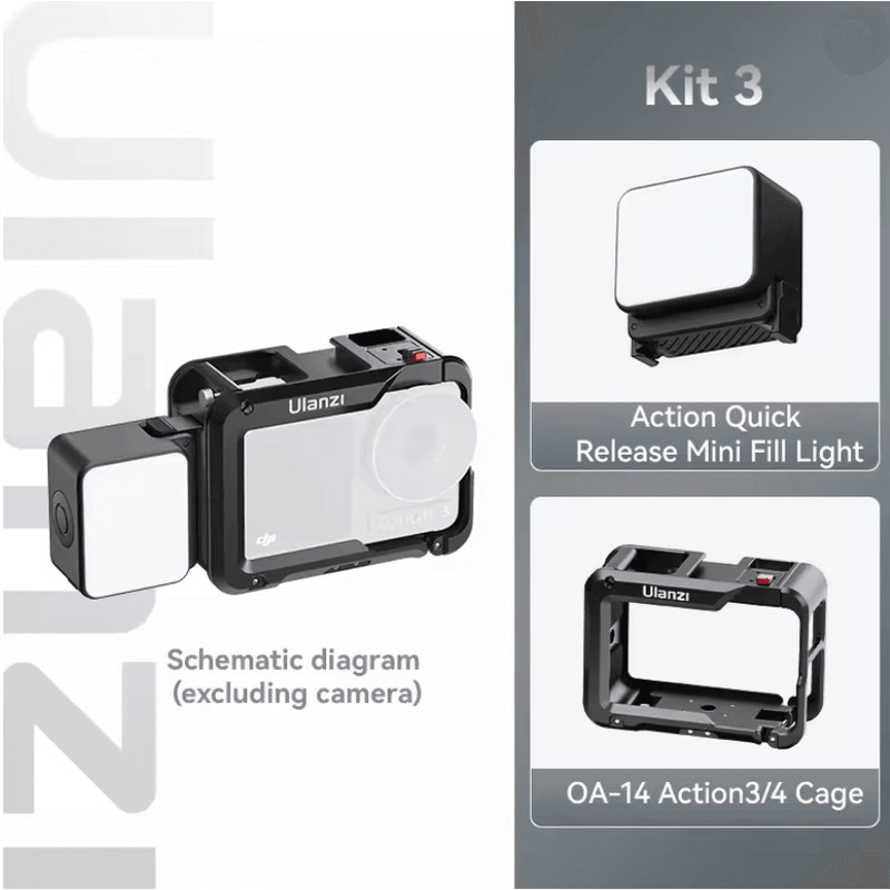 Ulanzi LM18 Waterproof LED Fill Light For Action Cameras 6