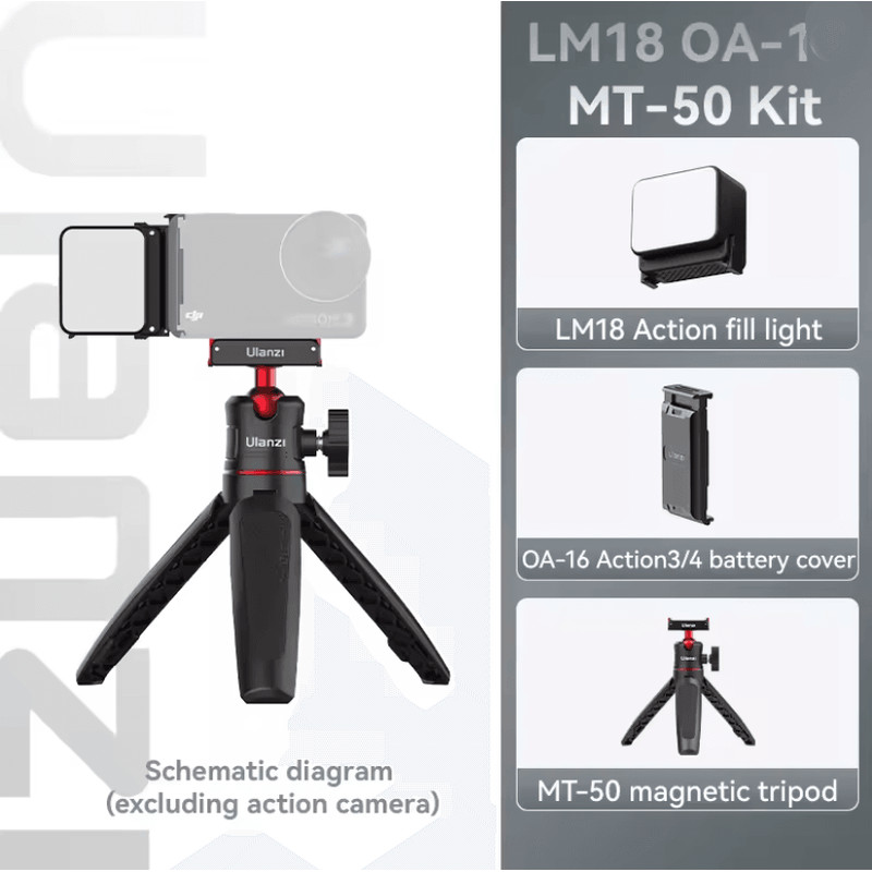 Ulanzi LM18 Waterproof LED Fill Light For Action Cameras 7