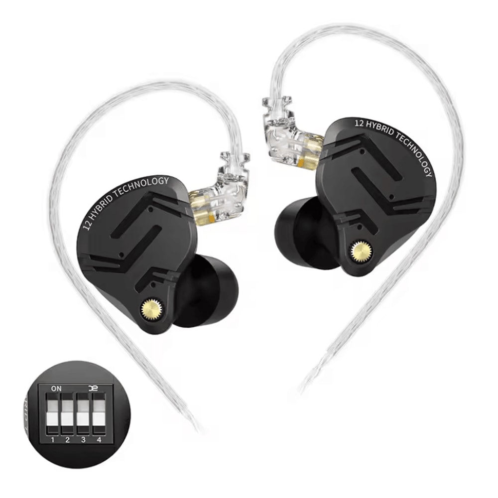 Lenovo KZ ZS12 Pro X Hybrid IEM Tunable 1DD 5BA Metal Earphones 3