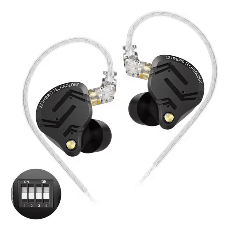 Lenovo KZ ZS12 Pro X Hybrid IEM Tunable 1DD 5BA Metal Earphones 3