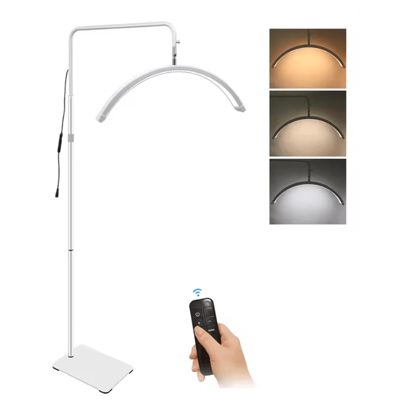 Andoer HD M6X Pro Half Moon Fill Light Floor Lamp 36W Dimmable 0