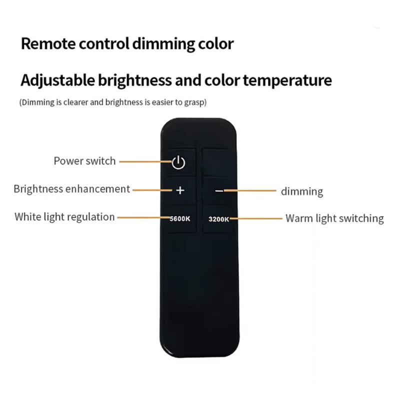 Andoer HD M6X Pro Half Moon Fill Light Floor Lamp 36W Dimmable 3