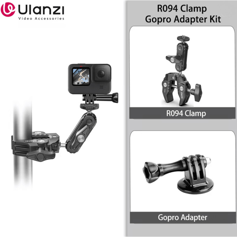Ulanzi R094 Super Clamp With Double Ball Head Magic Arm 3