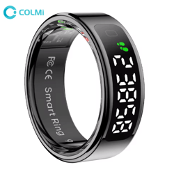 colmi r12 smart ring touchscreen health tracker with wireless charging