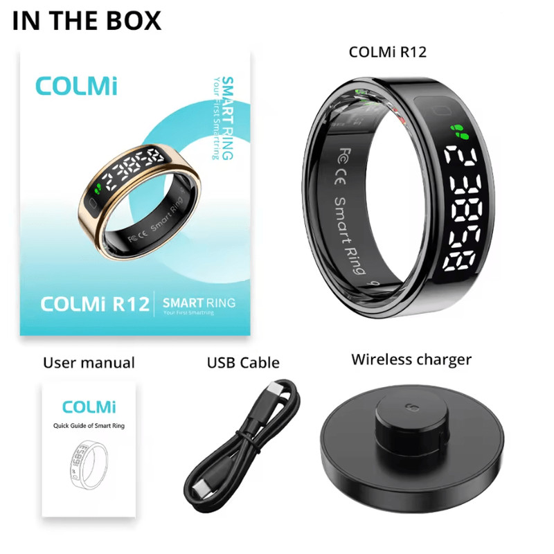 COLMI R12 Smart Ring Touchscreen Health Tracker With Wireless Charging 3