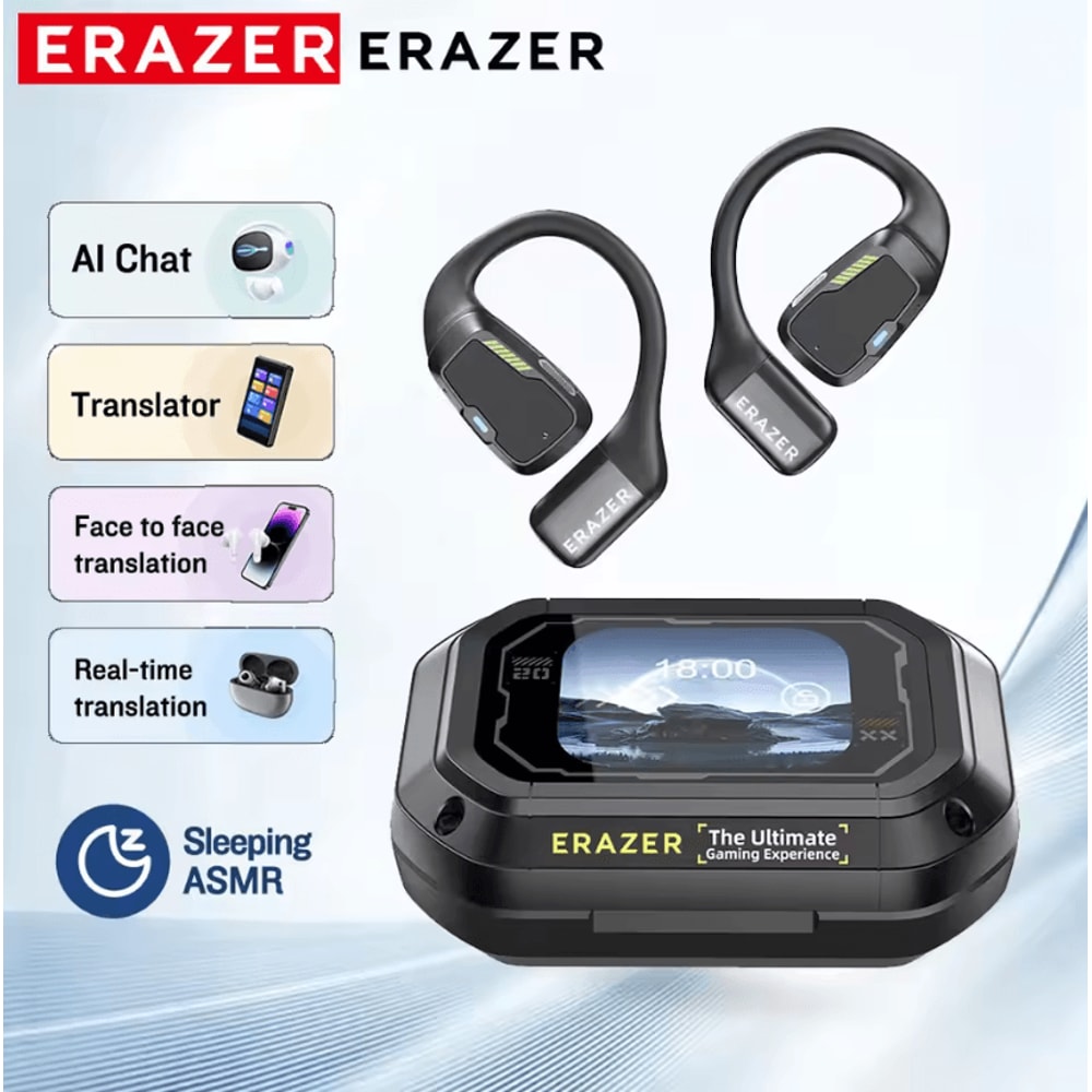 Erazer XP6 AI Translator Earbuds Bluetooth 54 Waterproof 0