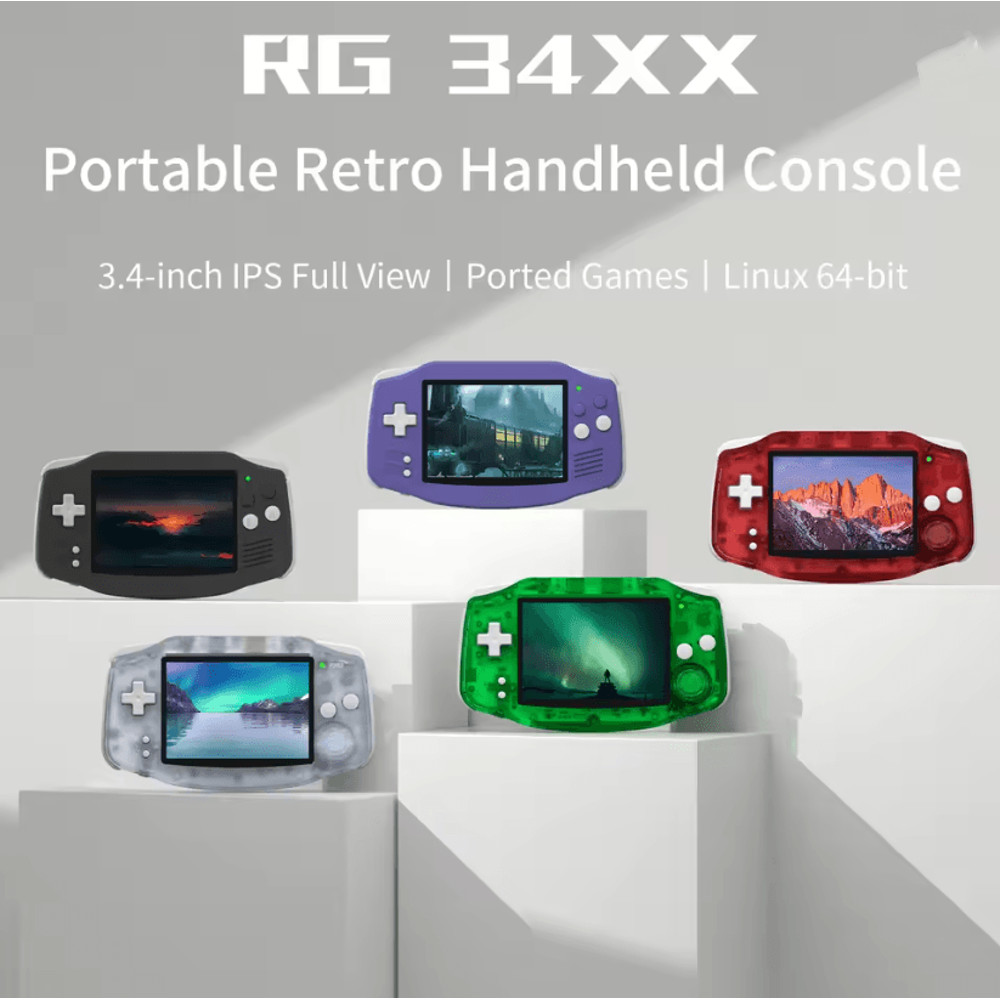 ANBERNIC RG34XX Retro Handheld Gaming Console 3 4 Inch Linux 0