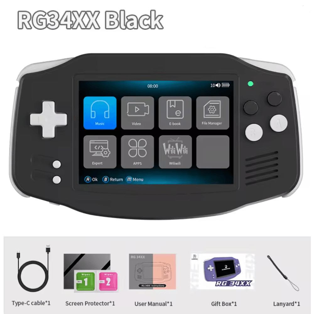 ANBERNIC RG34XX Retro Handheld Gaming Console 3 4 Inch Linux 2