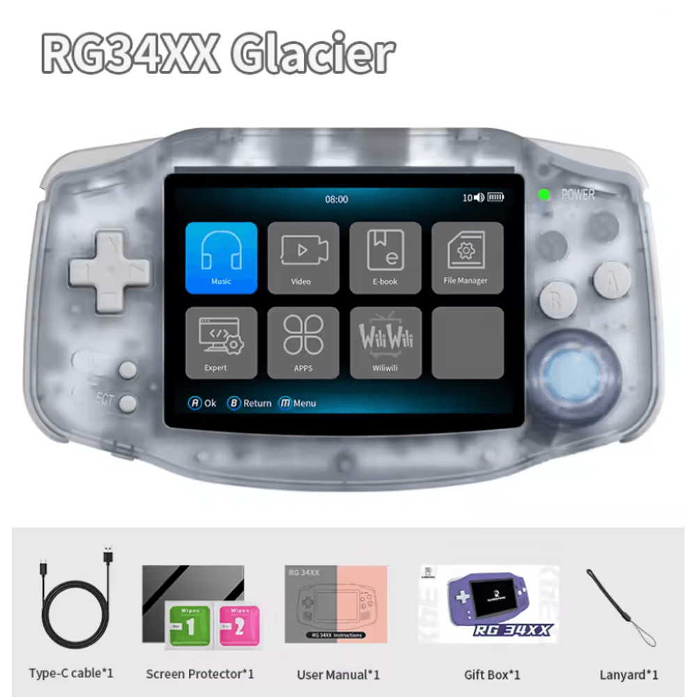 ANBERNIC RG34XX Retro Handheld Gaming Console 3 4 Inch Linux 6