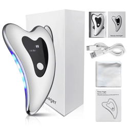 electric face scraping massager for lifting tightening and double chin care