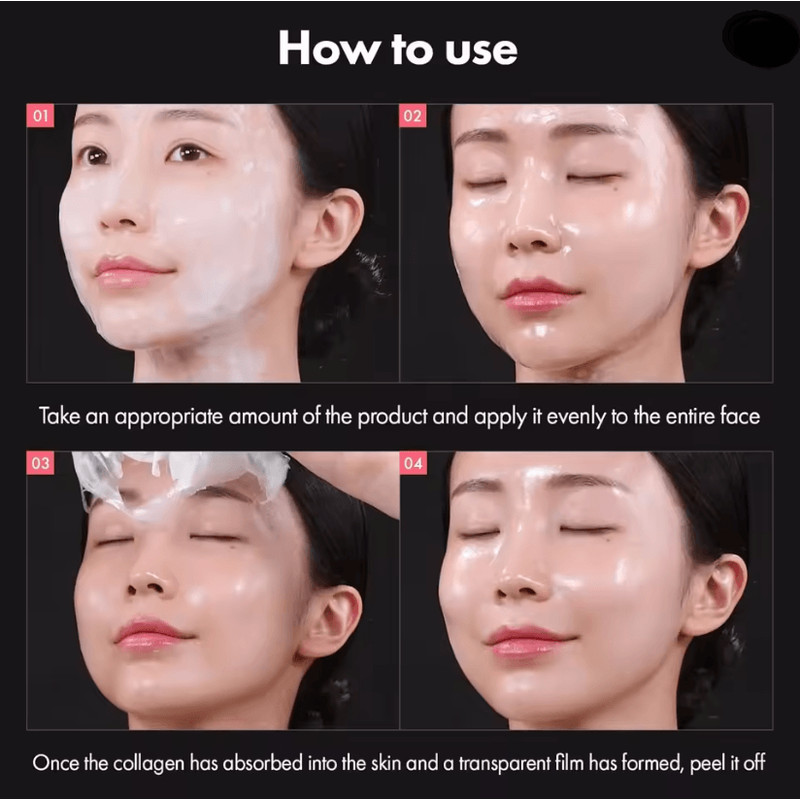 Real Collagen Fit Collagen Wrapping Mask 670000ppm Peel Off 1