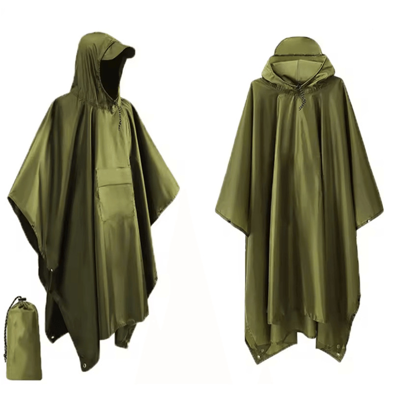 Outdoor Waterproof 3 In 1 Military Raincoat Poncho 5