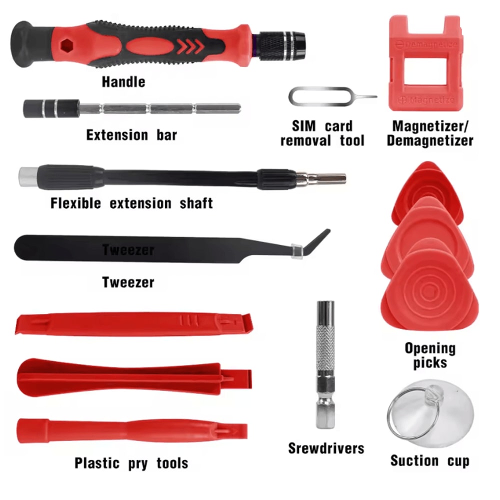 115 Piece Precision Screwdriver Set Magnetic Repair Toolkit 4