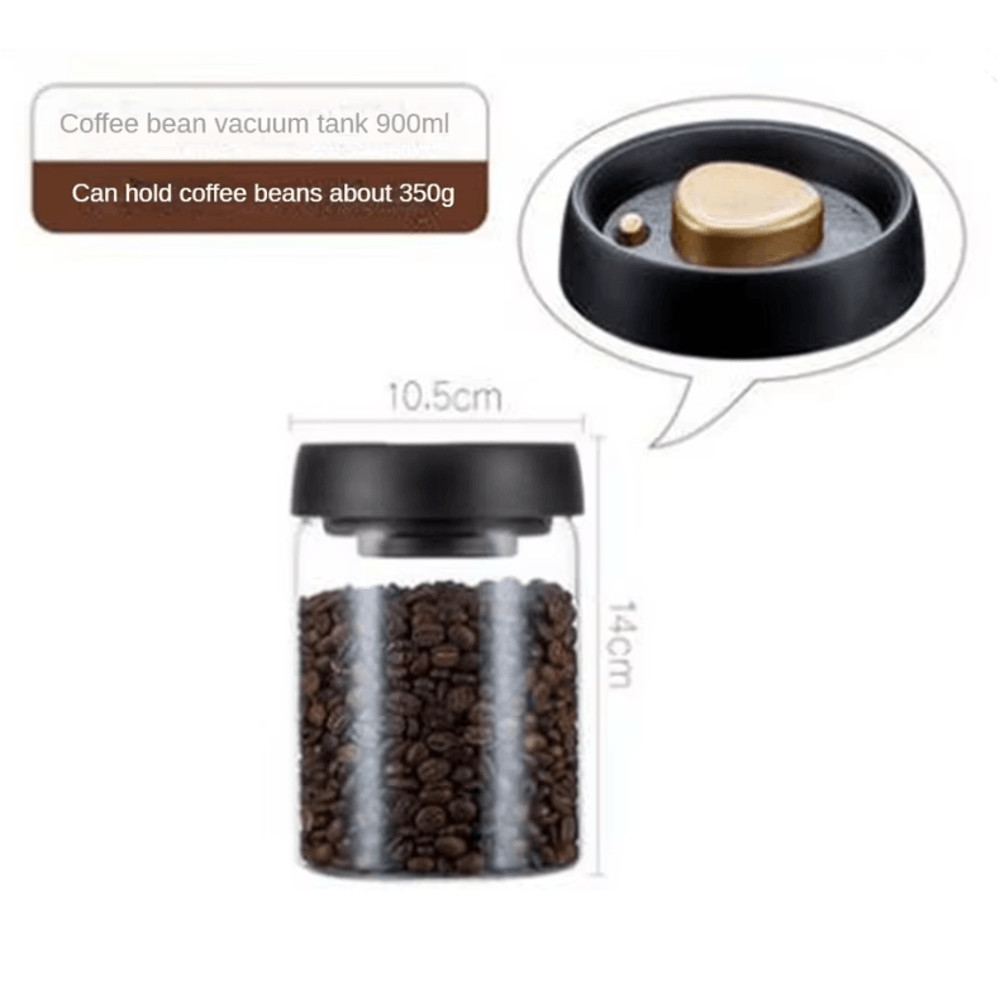 CampFresh Vacuum Sealed Glass Coffee Storage Jar 2