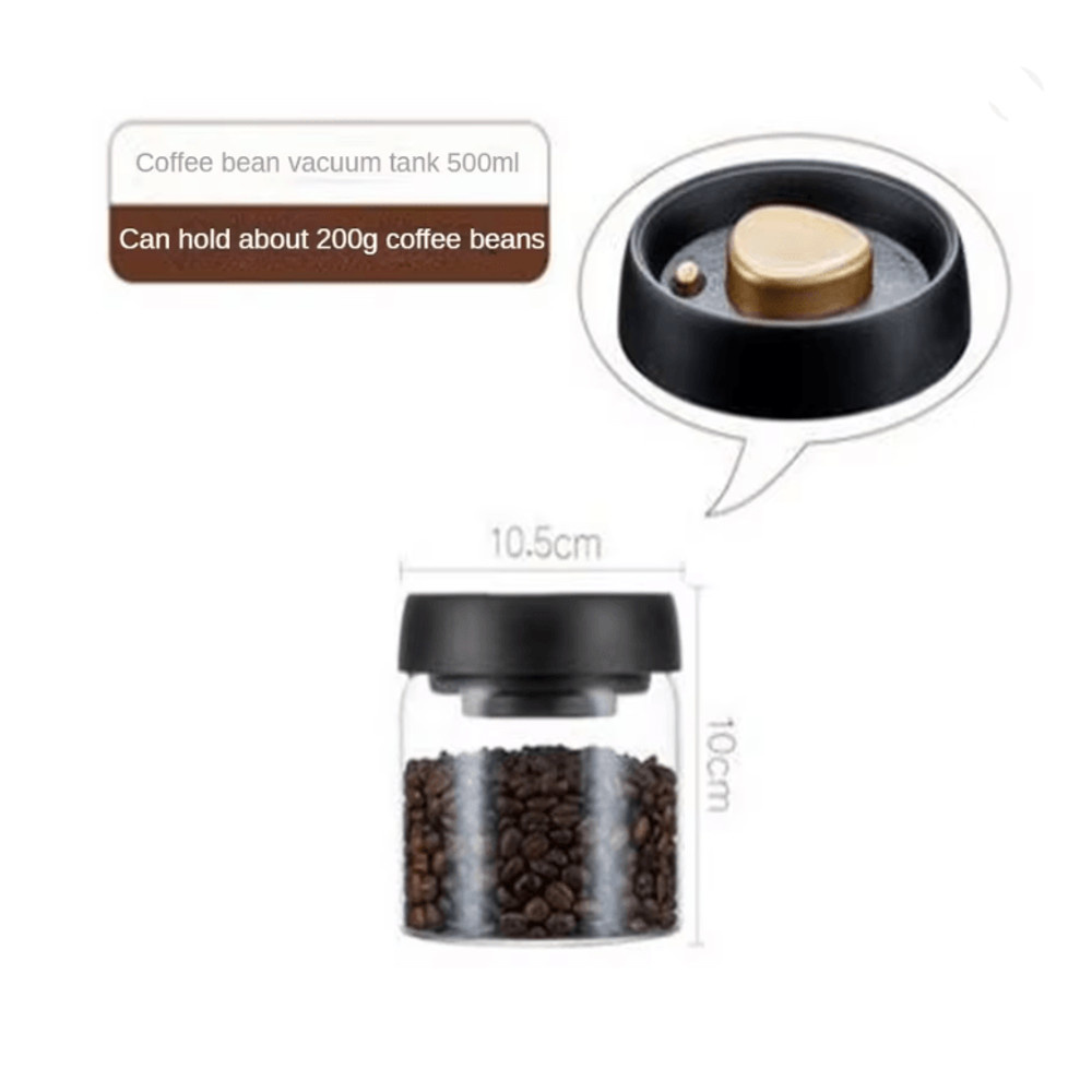 CampFresh Vacuum Sealed Glass Coffee Storage Jar 3