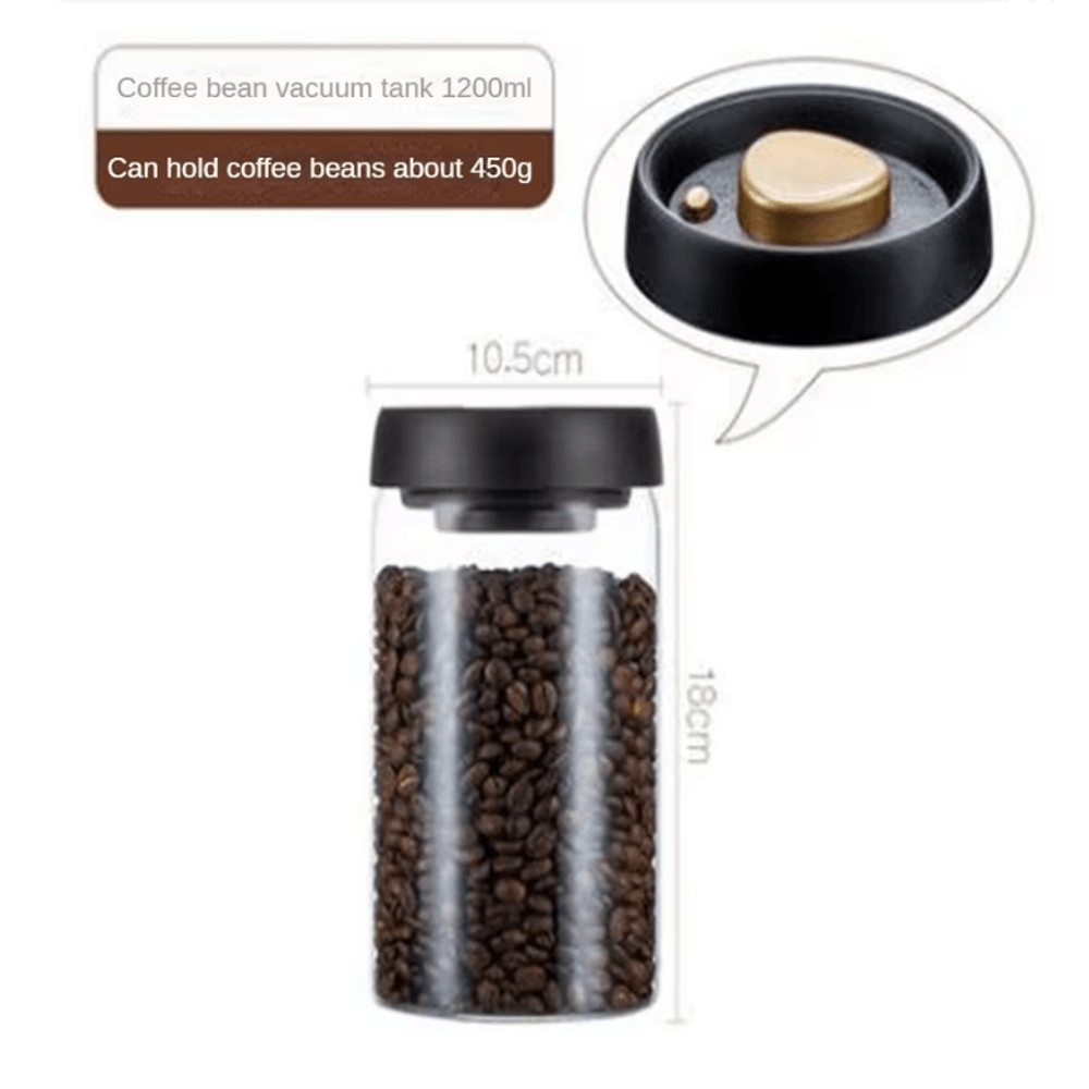 CampFresh Vacuum Sealed Glass Coffee Storage Jar 4
