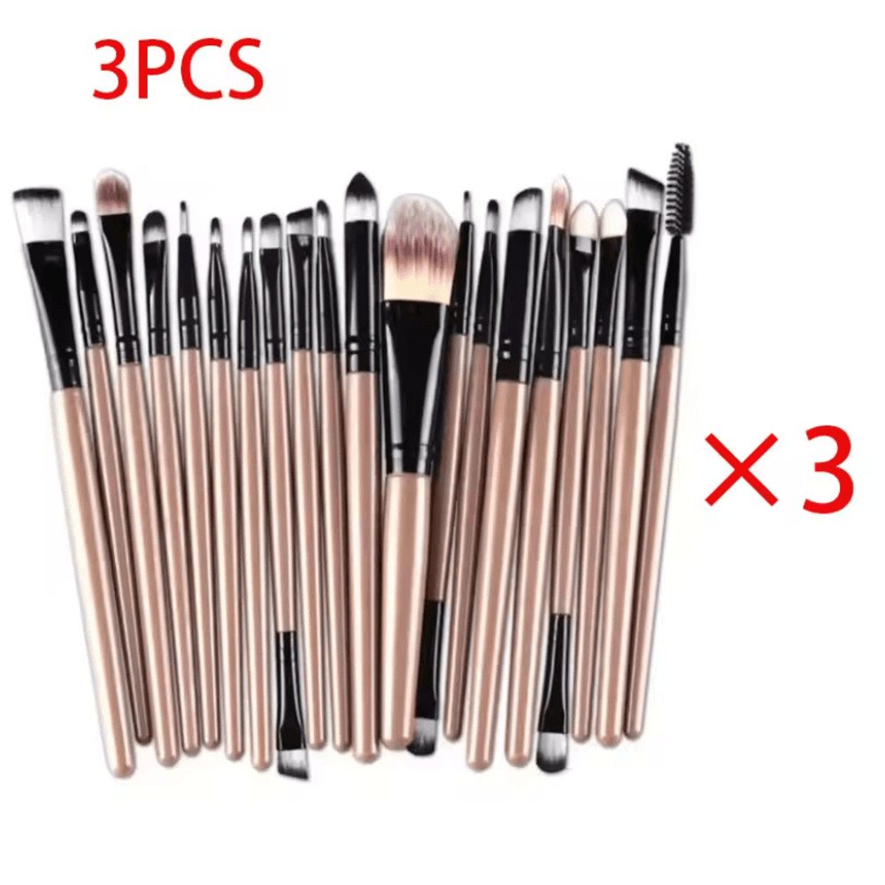 ProBlend 20Piece Eyeshadow Brush Set With DualEnded Eyeliner Tool 4
