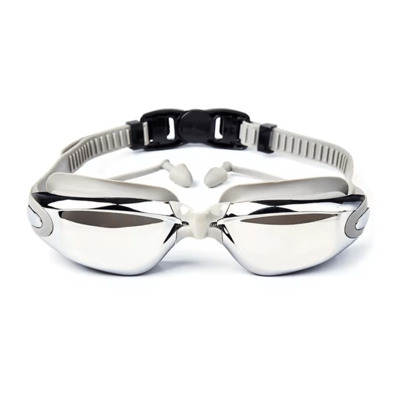 Premium Anti Fog Swimming Goggles For Adults With Earplugs And Nose Clip 0