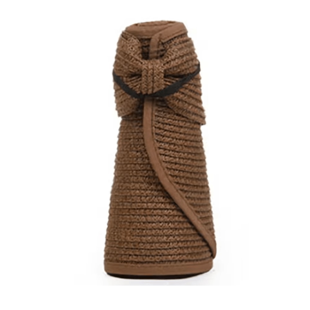 BreezeFold Wide Brim Foldable Straw Visor With UV Protection 3