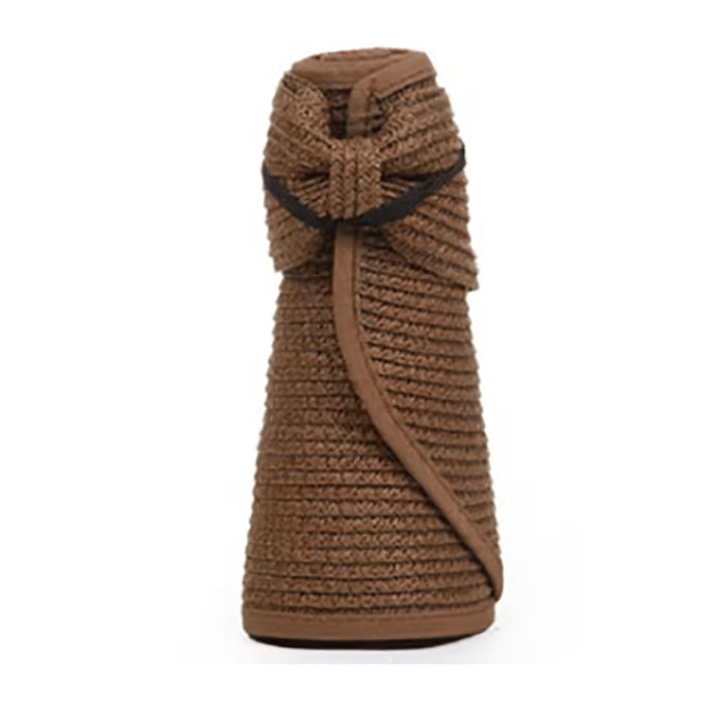 BreezeFold Wide Brim Foldable Straw Visor With UV Protection 3