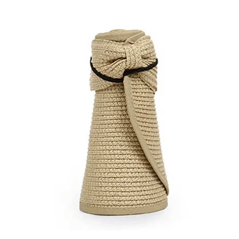 BreezeFold Wide Brim Foldable Straw Visor With UV Protection 5