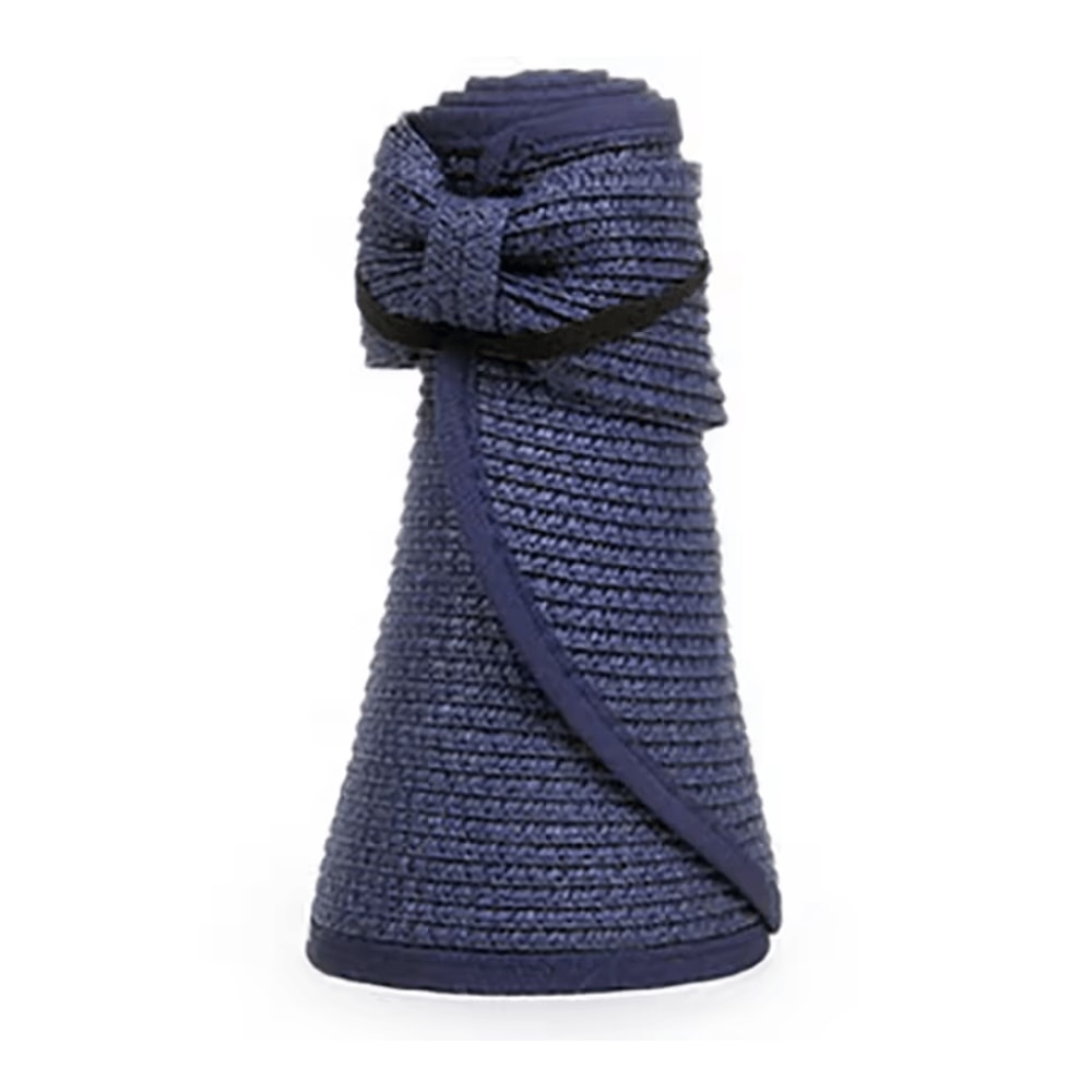 BreezeFold Wide Brim Foldable Straw Visor With UV Protection 6