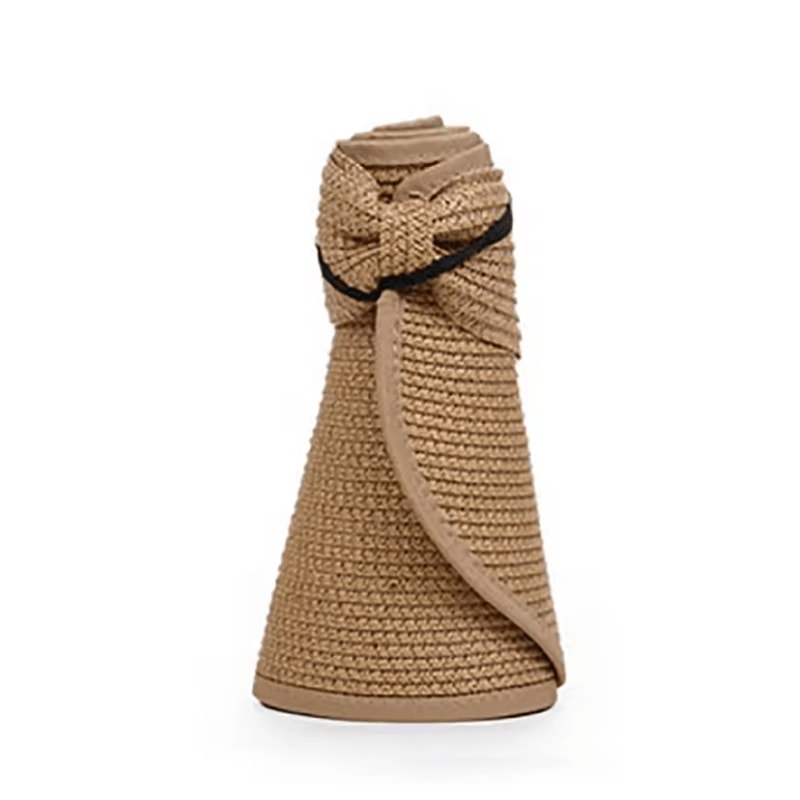 BreezeFold Wide Brim Foldable Straw Visor With UV Protection 8