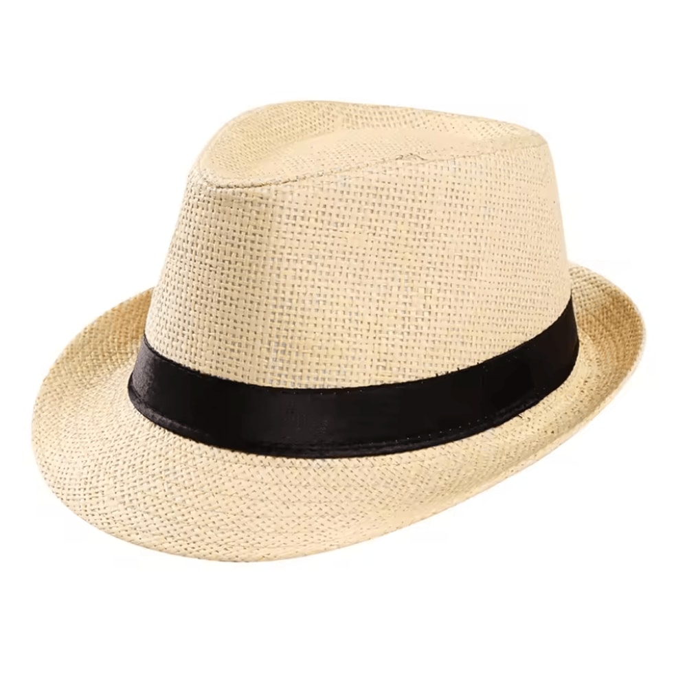 BreezeFold Wide Brim Foldable Straw Visor With UV Protection 12