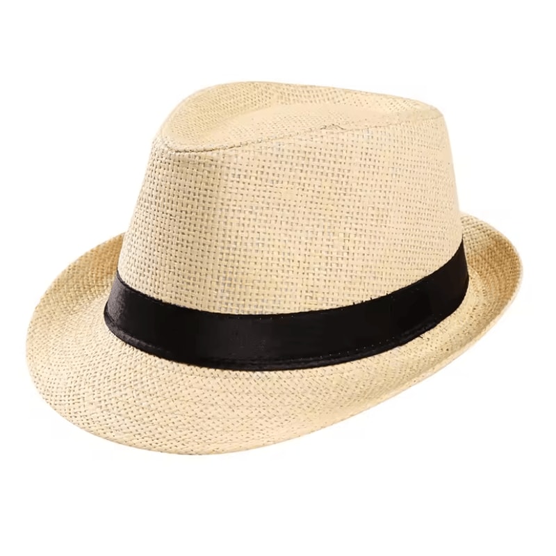 BreezeFold Wide Brim Foldable Straw Visor With UV Protection 12