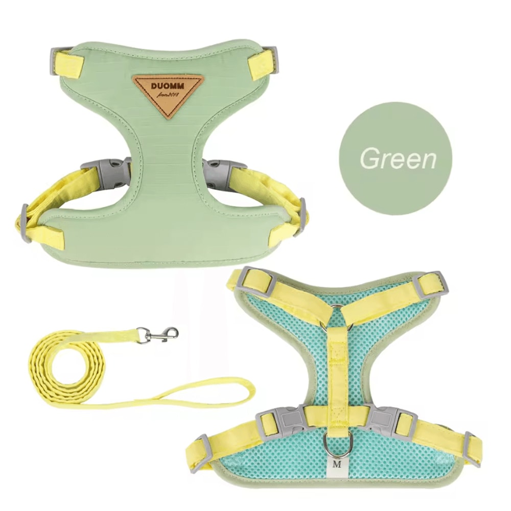 PawComfort Breathable Mesh Pet Harness And Leash Set 1